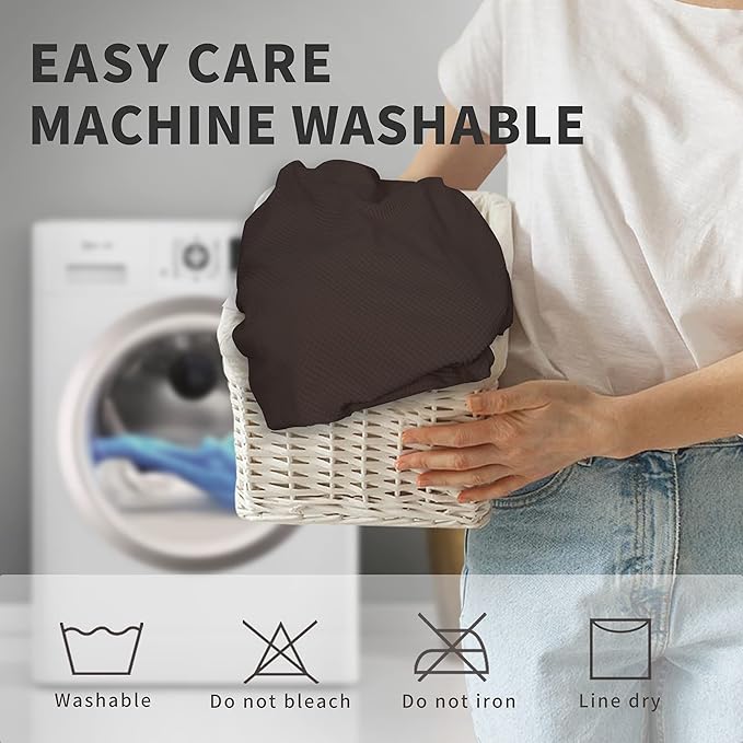 Easy-Going 100% Dual Waterproof Recliner Sofa Cover, 8-Pieces Stretch Relining Couch Cover with Pocket, Jacquard 3 Seat Sofa Slipcover Leakproof Washable (Sofa, Chocolate)