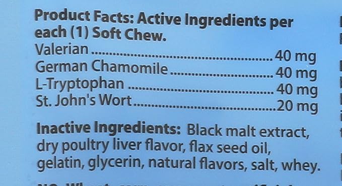 Ark Naturals Happy Traveler Calming Chews for Dogs, Single Pack