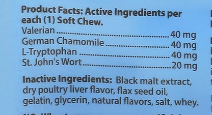 Ark Naturals Happy Traveler Calming Chews for Dogs, Single Pack