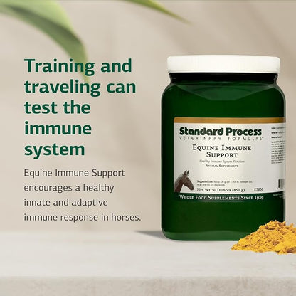 Standard Process Inc. Equine Immune Support - Dietary Supplement for Equine Health - Immune System Support with Vitamin A & Whey Protein - Whole-Food Based Horse Supplement - 850 g
