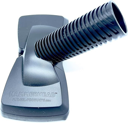 Buff Brite Fur-EEL Hammerhead Pet Hair Remover | Vacuum Attachment for Cars, Stairs & Couches | Removes Sand, Lint & Pet Hair | Compatible with Most Brands