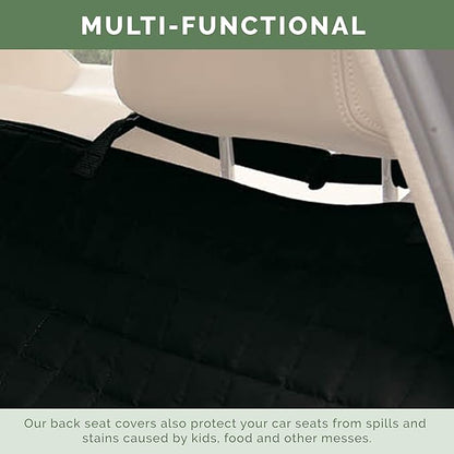 Elegant Comfort Premium Pet Car Seat Cover for Back Seat, Luxury Microfiber Car Seat Protector, Heavy Duty and Durable, Non-Slip and Waterproof Car Seat Cover for Trucks, Cars, and SUVs, Black