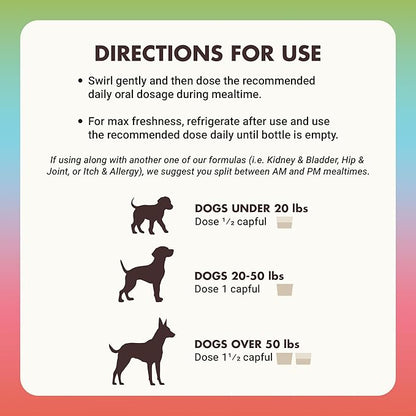 LIQUID-VET Total & Complete Support for Dogs – Joint, Allergy, Digestive & Immune Health – 10 Active Ingredients in 1 - Made for Picky Eaters (8 Fluid Ounces, Unflavored)