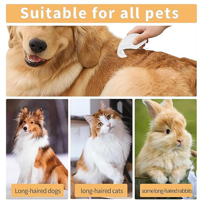 5pcs Pet Knot Opener Knotting Comb Removal Dematting Hair Flea Brush Shedding Tool Matted Fur Tick De Remover Matting Grooming Supplies for Indoor Medium Long Haired Cats Dogs Tangled
