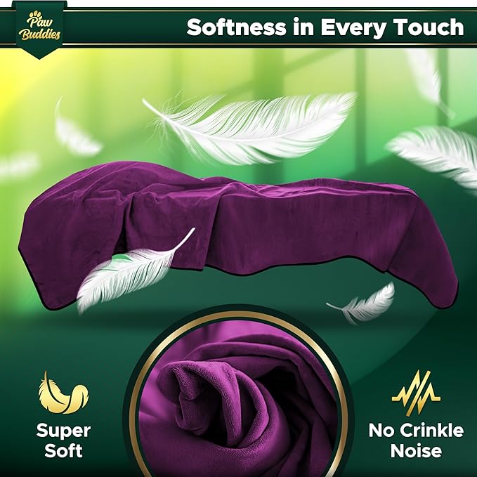 Paw Buddies Premium Waterproof Blanket 80"x90" Velvet-Feel Reversible Throw – Leakproof, Machine Washable Bed & Sofa King Size Protector for Couples, Pets & Travel + Bonus Small Blanket