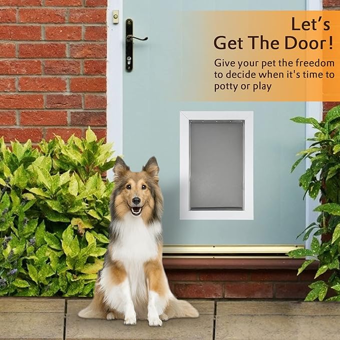 AMZOO Extra Large Replacement Dog Door Flap - Compatible with PetSafe PAC 11-11040, Measures 13 3/4” x 24 3/8” - Durable and Flexible（2 Packs）