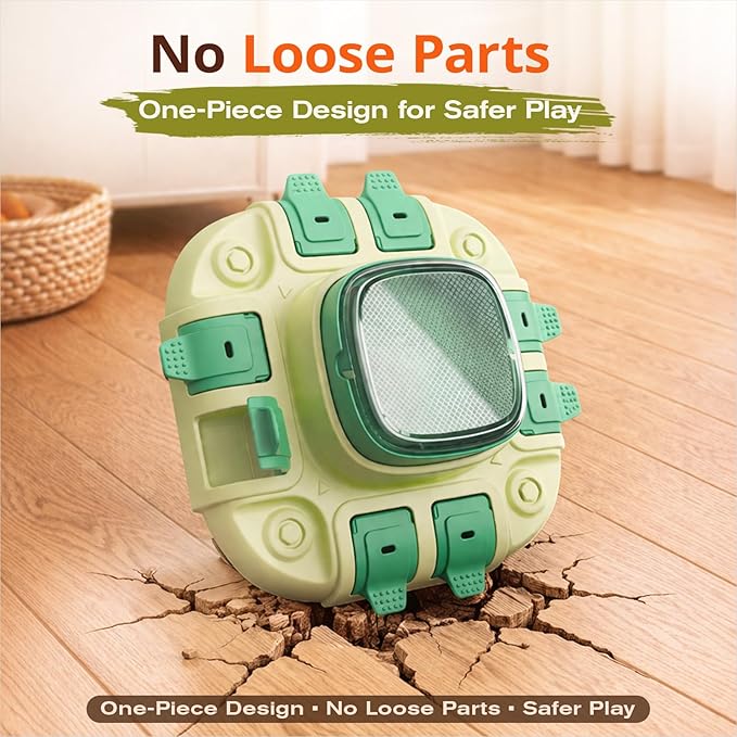 KADTC Dog Puzzle Toy, 2 Levels of Challenge, Push-to-Release Treat Dispenser, Slow Feeder & Mental Stimulation Enrichment Toy for Small Medium Large Dogs