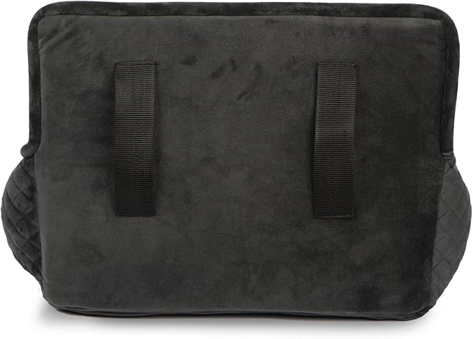 NANDOG Dog Car Seat in Charcoal Gray - Ultra Soft Plush Fabric for - Secure & Modern Design - Perfect for Small/Medium Dogs
