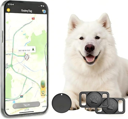 Pet Tracker,GPS Collar for Dogs (Android Only) Smart tag,Waterproof Compatible with Google Find My,No Monthly Fee,Tracking Solution Smart Collar for Pet Safety Ideal Small Large Dogs[1trackr+2case]