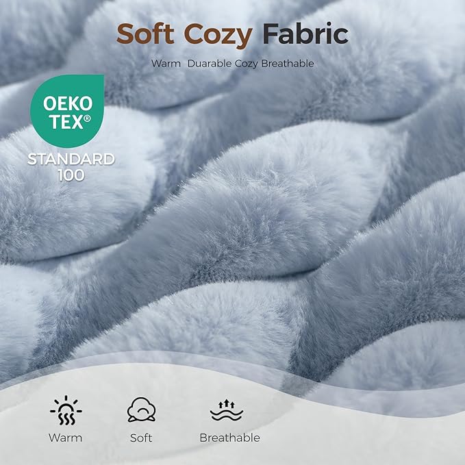 Orthopedic Dog Bed for Extra Large Dog, Waterproof Pet Bed,Non-Slip Bottom and Egg-Crate Foam with Removable Washable Cover Crate Bed,Blue,42"x30"x4"