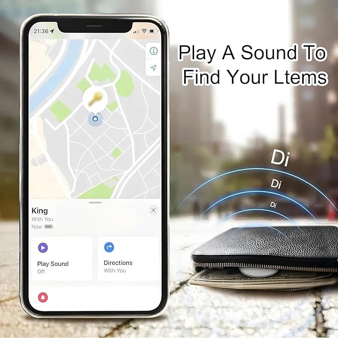 Android GPS Tracker for Vehicles, Hidden Tracking Device for Vehicles, Car Tracker No Subscription Work with Find My, Smart Tag with Audio for Kids, Key, Dogs, Luggage, Bag (Android-4 Pack)
