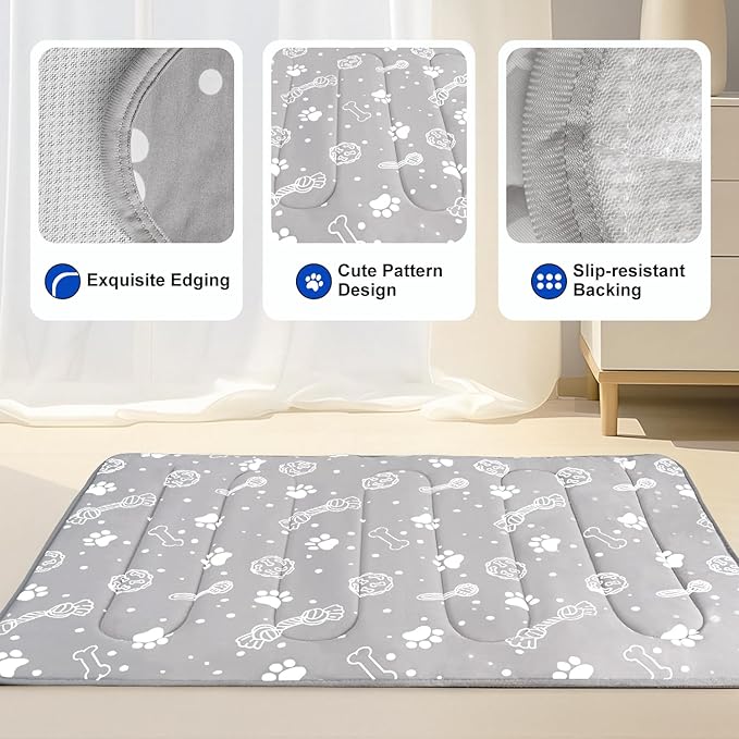 MH MYLUNE HOME Upgrade Cooling Mat for Pets, 28”x39” Cool-Chill Fiber Reinforced Padding, Heat-Absorbing Color-Changing Pet Pad, Foldable/Washable Summer Bed
