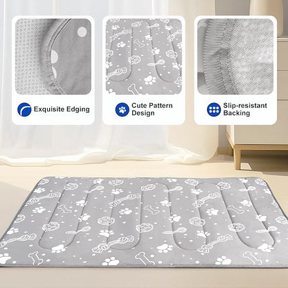 MH MYLUNE HOME Upgrade Cooling Mat for Pets, 28”x39” Cool-Chill Fiber Reinforced Padding, Heat-Absorbing Color-Changing Pet Pad, Foldable/Washable Summer Bed