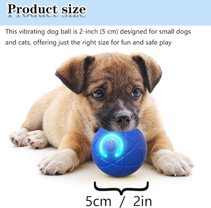 IRIDESCENT Interactive Dog Toys Dog Balls Activated Automatic Rolling Ball for Puppy Small Medium Dogs Smart Jumping Automatic Moving Bouncing and Rotating Ball Vibrating Keep Them Busy