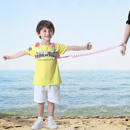 Blisstime 2 in 1 Toddler Leash - Anti Lost Wrist Link for Toddlers - Toddler Harness, Baby Leash, Leash for Toddlers, Wrist Leashes, Child Leashes for Toddlers, Not Easy to Open Without Key