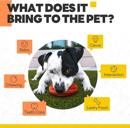 Volkee Puzzle Toy for Small & Smart Dogs, Interactive Chew Toys for Boredom, Enrichment Toys to Keep Them Busy, Treat Dispensing Ball for Puppy Dog Teething and Training(1 Yellow+1 Orange)