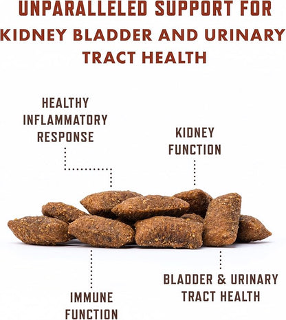 Rocco & Roxie Cat Urinary Tract Health Supplement, Cranberry and D-Mannose for Bladder, UT and Kidney Support for Cats, Vet-Recommended, Chicken-Flavored Crunchy Chews, Made in USA