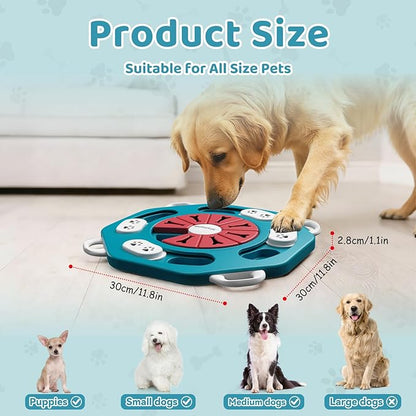MateeyLife Interactive Dog Puzzle Toy for Smart Dogs, Mental Stimulation Dog Enrichment Toys, Treat Dispensing Dog Toys to Keep Them Busy for Small and Medium Dogs, IQ Training Puzzle Feeder (Blue)