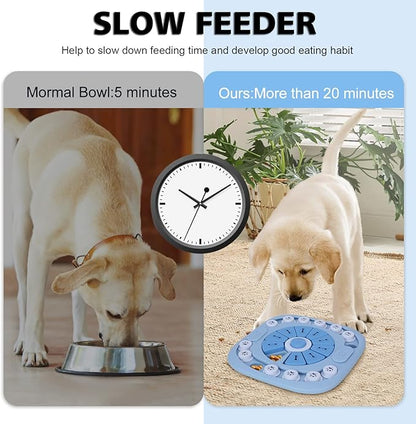 XIGOU Dog Puzzle Toys - Treat Dispensing Dog Enrichment Toys for IQ Training & Brain Stimulation - Interactive Mentally Stimulating Toy - Gifts for Puppies, Cats, Dogs