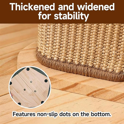 Cat Scratching Post for Indoor Cats,Kitten sisal Scratch Post for Cute Small Medium Adults cat,Rope Scratcher with Ball (27" H)