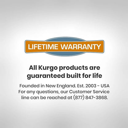 Kurgo Zippy Bowl for Dogs, Collapsible Travel Dog Bowls, Pet Food & Water Hiking Container, Food Grade Silicone, Travel Accessories for Pets, Includes Carabiner, Holds 48 oz (Barn Red)