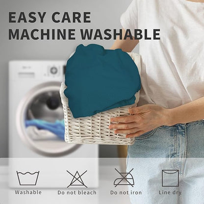 Easy-Going 100% Dual Waterproof Recliner Sofa Cover, 8-Pieces Stretch Relining Couch Cover with Pocket, Jacquard 3 Seat Sofa Slipcover Leakproof Washable (Sofa, Peacock Blue)