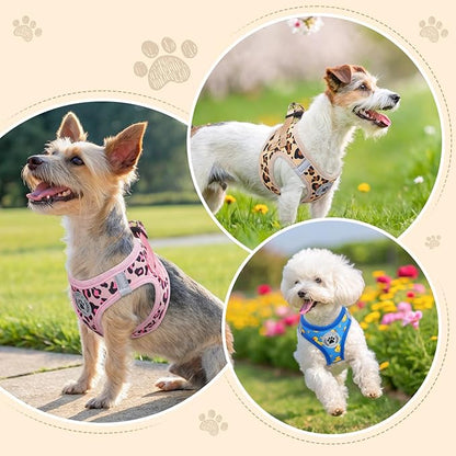 BEAUTYZOO Step in Dog Harness and Leash Set,Reflective Dog Harness No Pull No Choke Puppy Harness for Small Medium Large Dogs Cats,Soft Padded Mesh Vest Harnesses for Girl and Boy Pets,Duck Blue M