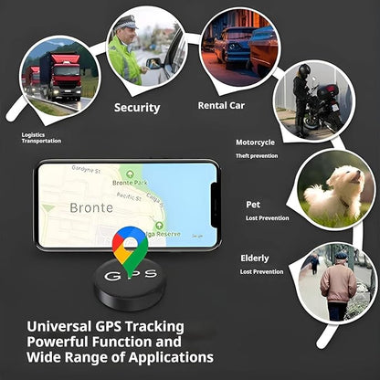Mini GPS Tracker for Vehicles | No Subscription Required | Magnetic Real-Time Locator for Car, Kids, and Pets (Android)