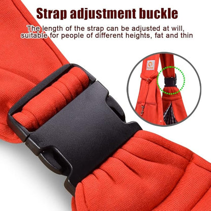 Tomkas Small Dog Sling Carrier - Zipper Pocket & Adjustable Strap & Zip Pocket - for 3-10 lbs Pets (Red)