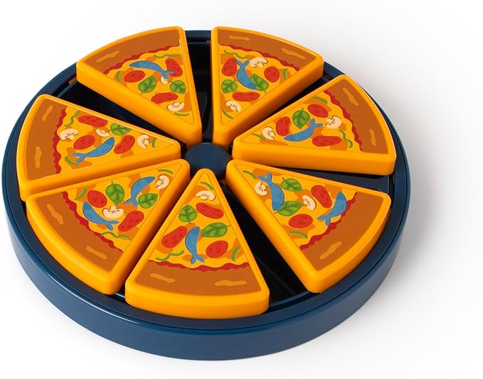 Quirky Kitty Pizza Puzzle Interactive Cat Toy, Mental Stimulation, Treat Dispenser, Slow Feeder, Mental Strategy Cat Toy