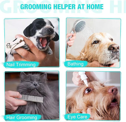 ATESON Dog Grooming Hammock - Upgrade Pet Grooming Harness for Nail Trimming (S 30lb), Dog Sling for Nail Clipping, Dog Hanging Holder Hanger for Cutting Nail with Nail Clippers