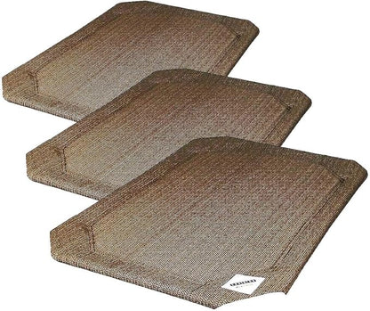 Coolaroo Original Pet Bed Replacement Cover - Nutmeg - Large (43.5" x 31.5") (Pack of 3)