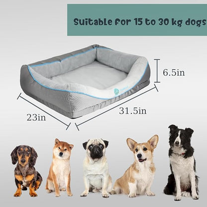 Orthopedic Dog Bed for Medium Dogs,Waterproof Medium Size Dog Sofa,Supportive Foam Pet Couch with Removable Cover,Non-Slip Bottom and Waterproof Lining,Machine Washable
