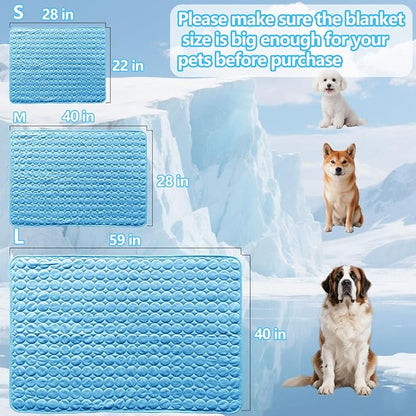 Dog Cooling mat, 40’’×28’’Washable Cooling Pad for Dogs, Large Dog mat Designed for Summer, Breathable and Easy to Carry pet mat for Dogs, Cats and Pets