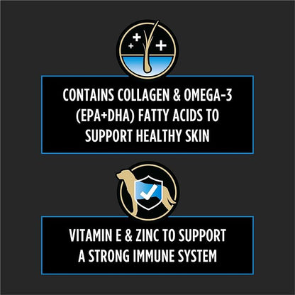 Purina Pro Plan Veterinary Supplements Skin Care Dog Supplements with Omega-3 Fish Oil and EPA and DHA - (Pack of 1) 30 ct. Pouches