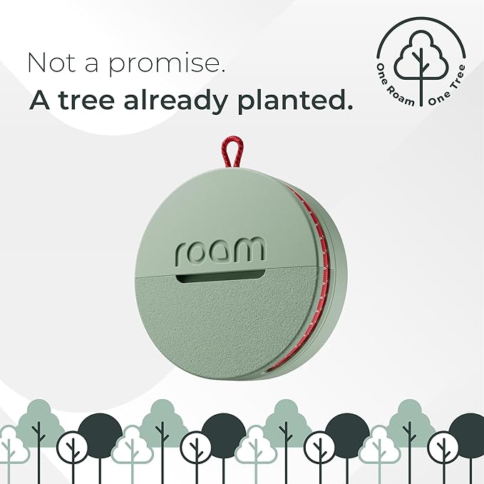 ROAM SMART TRACKER - Bluetooth Tracker & Item Locator for Keys, Luggage, Kid & Pet Gear, (iOS, Android), No App or Subscription, Fast Setup, Waterproof | 2-Pack, Green