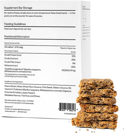 MAEV Human-Grade Weight & Digestion Supplement Bars | Natural Support for Healthy Weight Management & Digestive Support, 30 Count