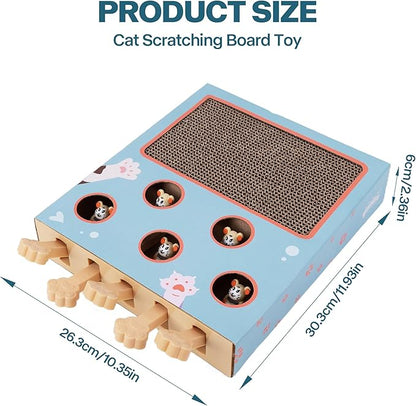 PAWISE Cat Scratcher – Reversible Cardboard Scratching Pad, Durable Cat Scratch Bowl & Bed, Interactive Scratcher for Indoor Cats & Kittens (10X2.4X13.8)