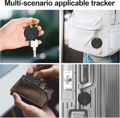 Air Tracker, Key Finder Compatible for Both iOS and Android, Bluetooth Smart Tag with Holder for Keys, Luggage, Suitcases, Pets, Dog Cat Collar, Worldwide Tracking Tag 2 Pack