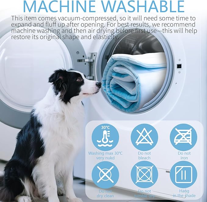 BECEMURU Dog Cooling Mat, Thickened Soft Pet Cooling Pad for Summer, 60"x40" Pet Bed for Crate Kennel Sofa, Q-MAX＞0.45, Non-Gel Coolness, Machine Washable & Durable - Keep Pet Cool and Comfortable