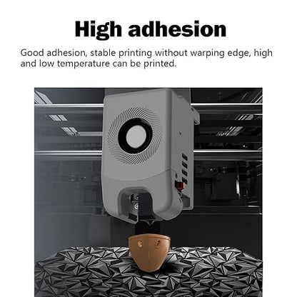 HzdaDeve Build Plate with Handle for Adventurer 5M/5M Pro/AD5X Double Sided Smooth PEO Board Steel Sheet Heated Bed PEI Platform Glue-Free Printing for FLASHFORGE 3D Printer (PEO+Debris)