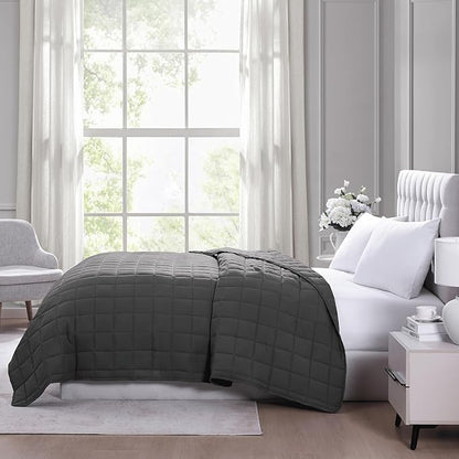Casa Platino Twin Duvet Insert - Soft Blankets Lightweight Twin Size Bedding, Cooling Pre-Washed - Down Alternative Blanket - Charcoal