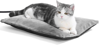 Outdoor Heating Pad，Heating Pet Bed for Small, Medium, Large and Dogs/Cats - Auto Temperature Control Outdoor Heated Pet Pad. (L -20 x 16 inch)