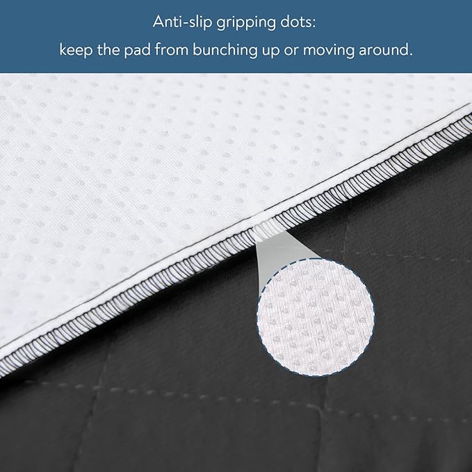 Waterproof Chair Pads for Incontinence, 4 Pack Reusable Seat Protector Pads 22" x 21", Washable Chair Protector Seat Cover, Absorbent Incontinence Pad for Bed, Wheelchair, Kid & Pet - Black