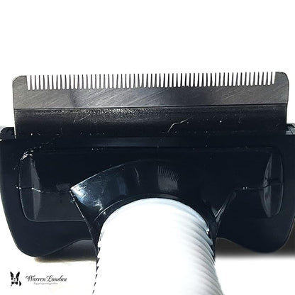 Warren London Medium Long-Hair Deshedding Brush | 2.5″ Stainless ¼″ Teeth | Breaks Up Mats & Captures Loose Undercoat | For Spaniels, Aussies & Mixed Breeds