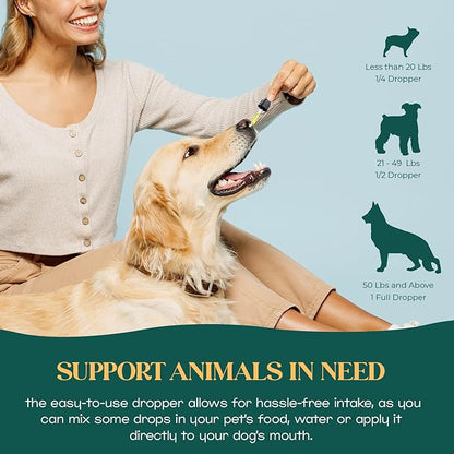Pure Pet Hemp Oil by Lucy and Lily| Helps with Anxiety, Pain, Stress, Sleep, Seizures, Skin & Coat Health| Calming Drops for Cats & Dogs| 100% Natural Liquid Hemp Oil | Safe for All Pets | 2 Pack