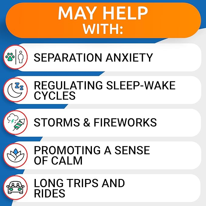 BARK&SPARK Advanced Calming Chews for Dogs - Anxiety Relief Treats - Melatonin + Hemp Oil - Separation Aid - Stress Relief During Fireworks, Storms, Thunder - Aggressive Behavior - BBQ (120ct)