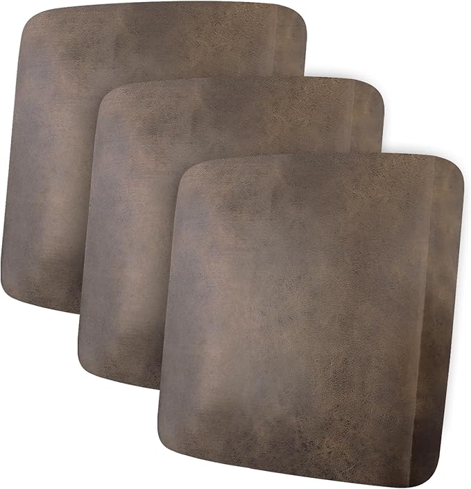 ANARACHON Leather Look Couch Cushion Covers Sofa Seat Slipcovers Sets Couches Furniture Protector for Sectional Armchair Loveseat Pets Kids Stretch Spandex Fabric (3 Cushion XL Sofa, Light Brown)