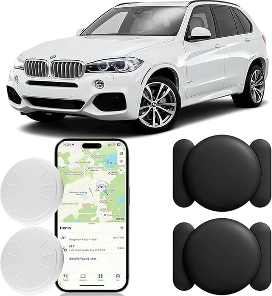 2 Pack GPS Tracker for Vehicles,No Subscription No Monthly Fee Tracker Device for Vehicles,Hidden Car Locator Tracking Device,Mini Portable GPS Tracker for Cars,Trucks,Motorcycle(iOS Only)