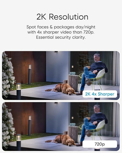 VSTARCAM 2K Solar Security Camera Wireless Outdoor, Free Cloud & SD Storage, No-Drill Magnetic Mount, 5G/2.4G Dual-Band WiFi 6, Motion Alerts, 6-Month Battery, Color Night Vision, IP66, 2-Way Talk